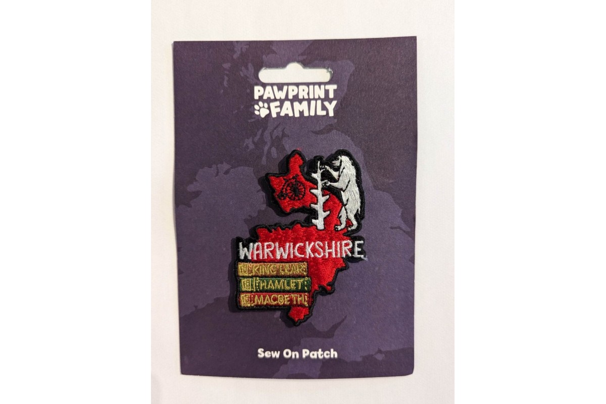 Warwickshire Sew On Fabric Patch - Visit Warwick